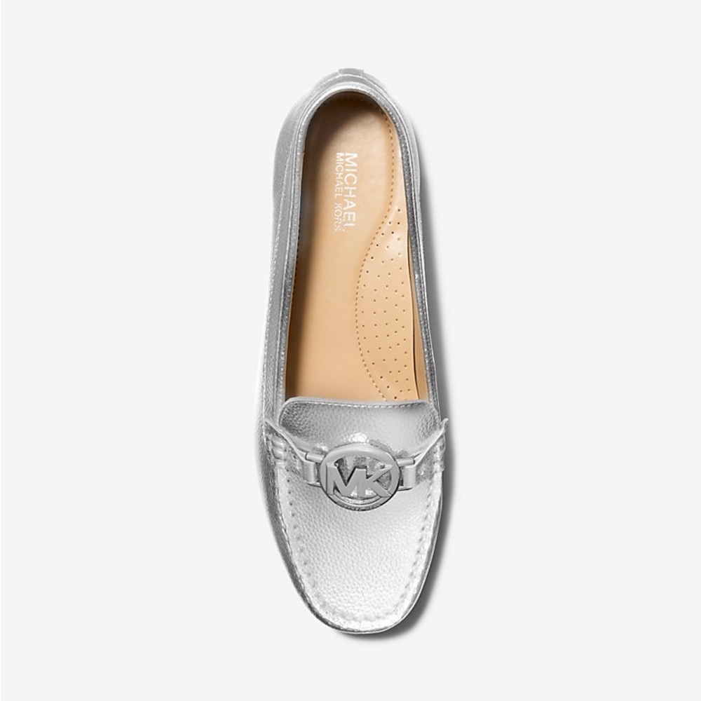 Michael Kors Fulton Metallic Silver Loafers NWT - Picture 3 of 3